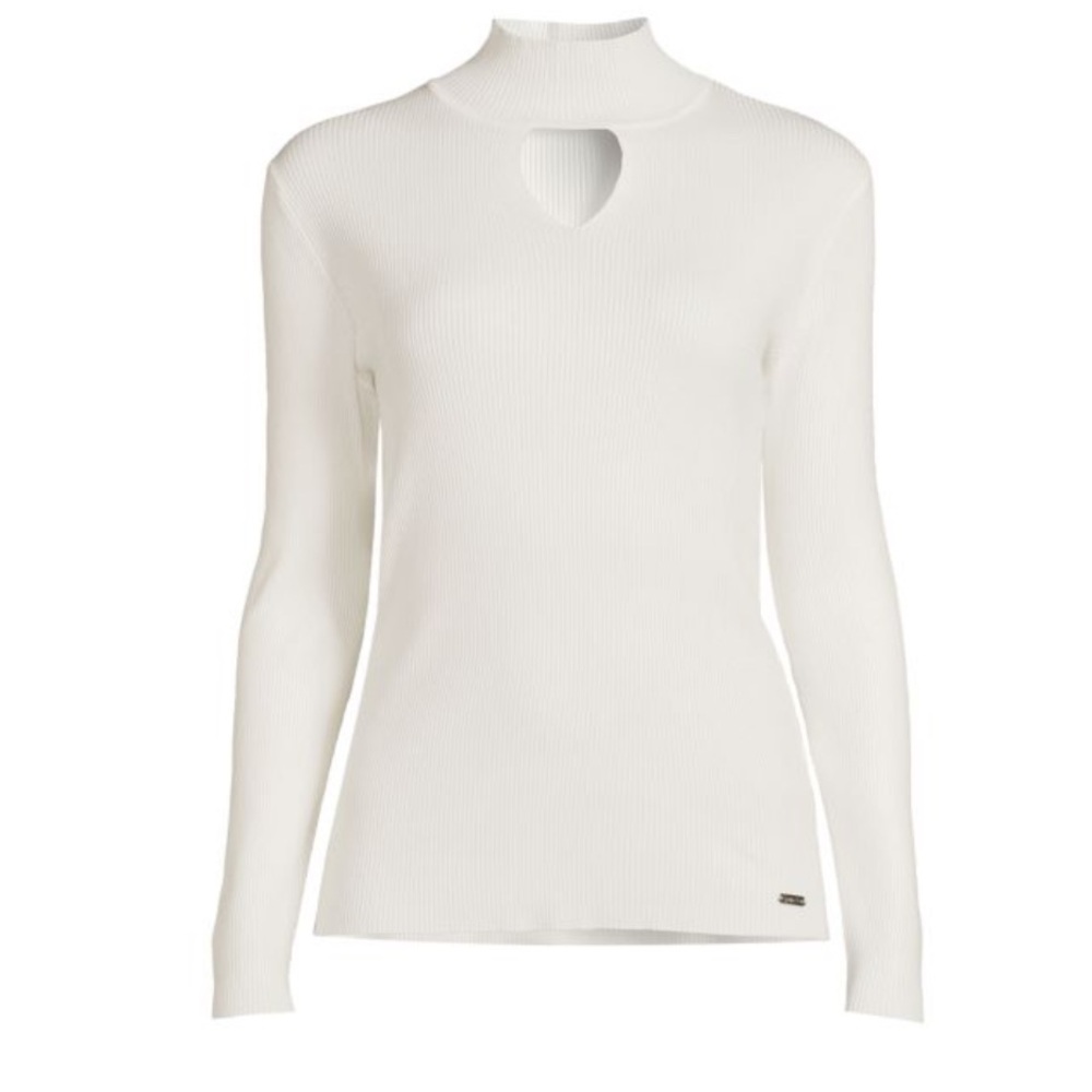 Calvin Klein Cut Out Ribbed Top